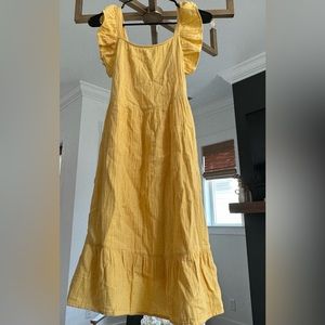 Cat & Jack yellow sundress, girls XL (14-16). Never worn.